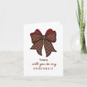 Luxury Bow Bridesmaid Proposal  Karte (Vorderseite)