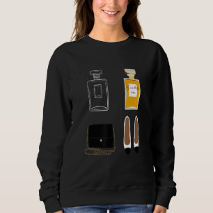 Luxury Brand Black Quilt Classic Flap Bag Perfum Sweatshirt