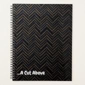 Luxury Brand Herringbone | Subtle Foil Pinstripe Planer (Vorderseite)