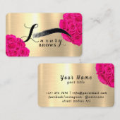 Luxury Brows Visitenkarte (Vorne/Hinten)
