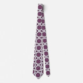 Luxury Burgundy & Purple Mandala Pattern Neck Tie Krawatte (Vorderseite)