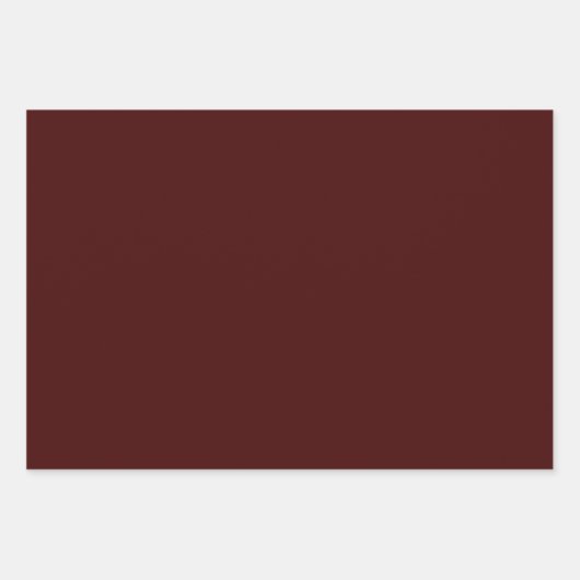 Luxury Burnt Maroon Wrapping Paper Sheets for Gift Geschenkpapier Set (Vorderseite 3)