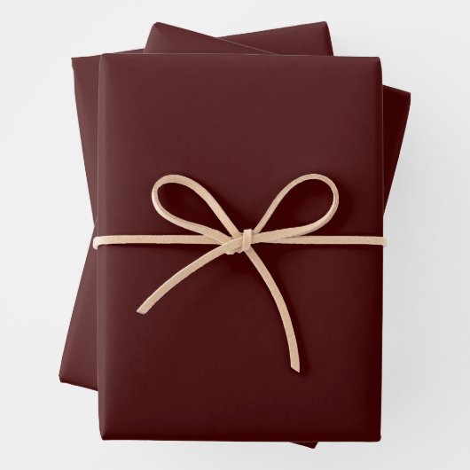Luxury Burnt Maroon Wrapping Paper Sheets for Gift Geschenkpapier Set (Beispiel)