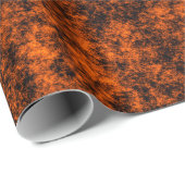 Luxury Burnt Orange & Black Marble Geschenkpapier (Rolleneckpunkt)