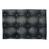 Luxury Buttoned Leather Texture Kissenbezug (Vorderseite)