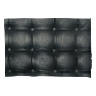 Luxury Buttoned Leather Texture Kissenbezug
