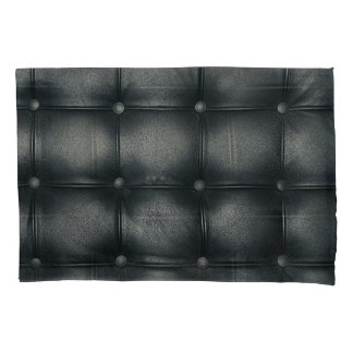 Luxury Buttoned Leather Texture Kissenbezug