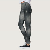 Luxury Buttoned Leather Texture Leggings (Links)