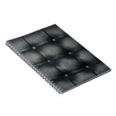 Luxury Buttoned Leather Texture Notizblock (Rechte Seite)