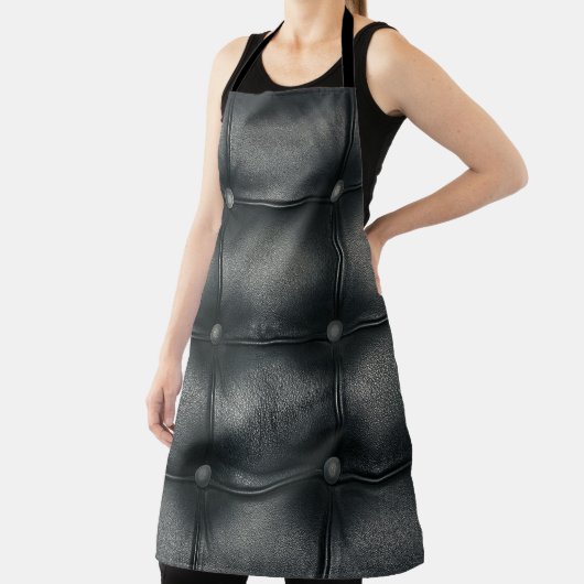 Luxury Buttoned Leather Texture Schürze (InSitu)