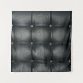 Luxury Buttoned Leather Texture Wandteppich (Vorderseite)