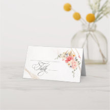 Luxury Calligraphy Pink Floral Wedding