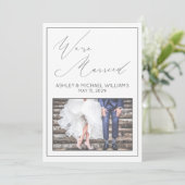 LUXURY CALLIGRAPHY | Wir sind Verheirateter Empfan Einladung (Stehend Vorderseite)