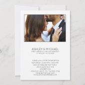 LUXURY CALLIGRAPHY | Wir sind Verheirateter Empfan Einladung (Rückseite)