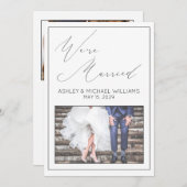 LUXURY CALLIGRAPHY | Wir sind Verheirateter Empfan Einladung (Vorne/Hinten)