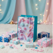 Luxury Candy Cane Christmas Gift Bag Mittlere Geschenktüte