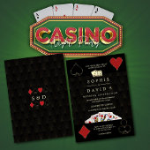 Luxury Casino Vegas Poker Wedding Einladung
