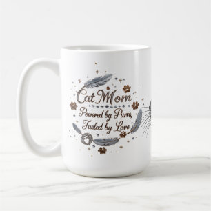 Luxury Cat Mama Tasse - Powered by Purrs & Liebe
