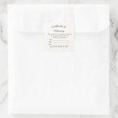 Luxury Certificate of Authenticity Sticker | Ivory (Tasche)