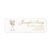 Luxury Champagne Birthday Adresse (Vorne)