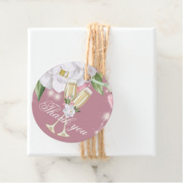 Luxury Champagne Birthday Party Danke Geschenkanhänger