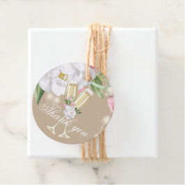 Luxury Champagne Birthday Party Danke Geschenkanhänger