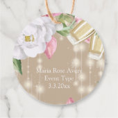 Luxury Champagne Birthday Party Danke Geschenkanhänger (Rückseite)