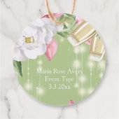 Luxury Champagne Birthday Party Danke Geschenkanhänger (Rückseite)