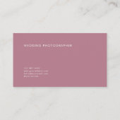 Luxury Cherry Blossom Gold Frame Visitenkarte (Rückseite)