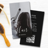 Luxury Chic Hair Friseur Beauty Salon QR Code Visitenkarte