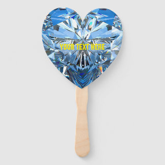 Luxury Chic Ruby Heart Personalized Fan Fächer