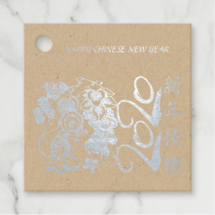 Luxury Chinese Rat Year 2020 papiergeschnitten Tra Geschenkanhänger