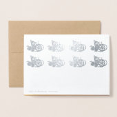 Luxury Chinese Rat Year 2020 papierschneide Frücht Folienkarte (Rückseite mit Umschlag)