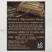 Luxury Chocolate, Confectionery Supplies Advert Flyer (Vorne)