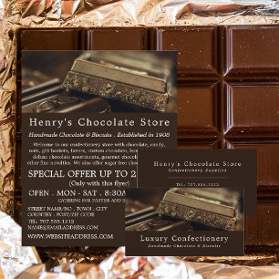 Luxury Chocolate, Confectionery Supplies Advert Flyer