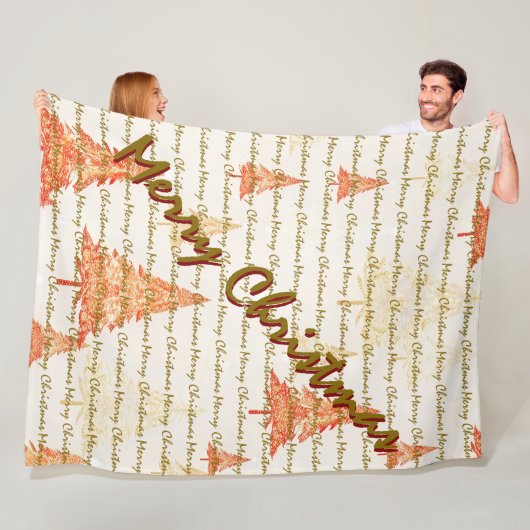 Luxury Christmas Christmas Trees Festive Fleecedecke (Beispiel)