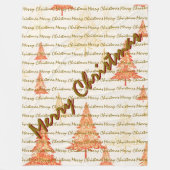 Luxury Christmas Christmas Trees Festive Fleecedecke (Vorderseite)