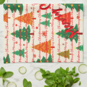 Luxury Christmas Christmas Trees Festive Geschirrtuch (Gefaltet)