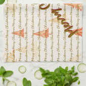 Luxury Christmas Christmas Trees Festive Geschirrtuch (Gefaltet)