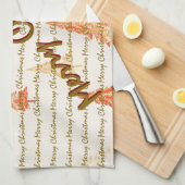 Luxury Christmas Christmas Trees Festive Geschirrtuch (Viertel Falte)