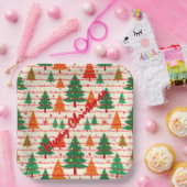 Luxury Christmas Christmas Trees Festive Pappteller (Party)