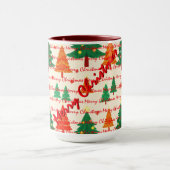 Luxury Christmas Christmas Trees Festive Tasse (Zentrum)