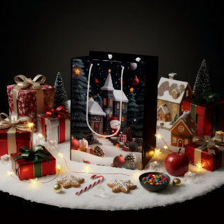 Luxury Christmas Gift Bag Mittlere Geschenktüte