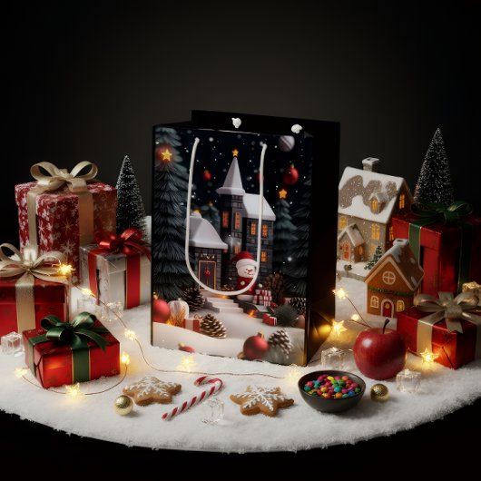 Luxury Christmas Gift Bag Mittlere Geschenktüte