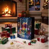 Luxury Christmas Gift Bag Mittlere Geschenktüte
