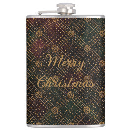 Luxury, Christmas Pattern, Gold Merry Christmas  Flachmann