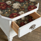 Luxury Christmas Red and Winter White Floral Seidenpapier