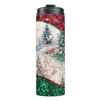 Luxury Christmas Trees Tumbler Thermosbecher