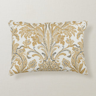 Luxury, Classic,Elegant,Gold Beige Pattern Dekokissen