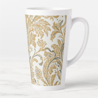 Luxury, Classic,Elegant,Gold Beige Pattern Milchtasse
